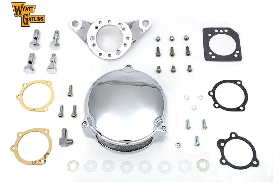 V-Twin Chrome Wyatt Gatling Air Cleaner Assembly for Harley Davidson FXST by V-Twin