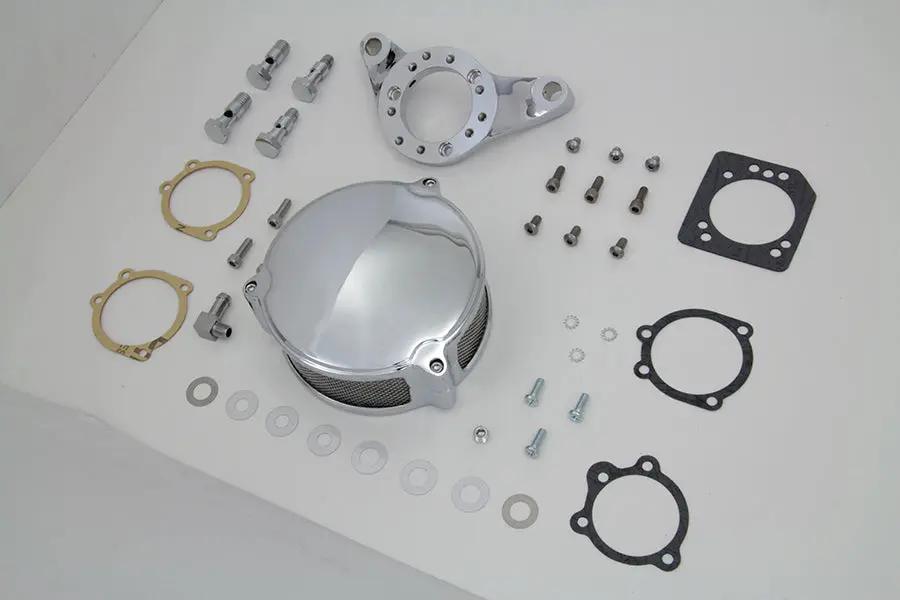 V-Twin Chrome Wyatt Gatling Air Cleaner Assembly for Harley Davidson FXST by V-Twin