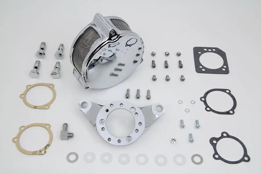 V-Twin Chrome Wyatt Gatling Air Cleaner Assembly for Harley Davidson FXST by V-Twin