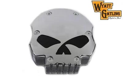 V-Twin Wyatt Gatling Chrome Skull Air Cleaner Support Bracket Kit for Harley Davidson by V-Twin