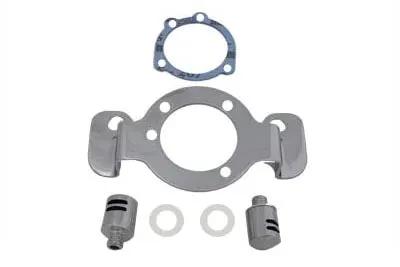 Wyatt Gatling Breather and Bracket Kit Chrome for Harley Davidson XL Models by Wyatt Gatling