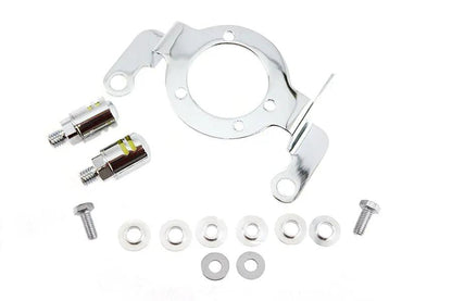 Wyatt Gatling Chrome Carburetor Support Bracket with Breather Acorn by Wyatt Gatling