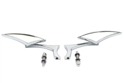 Wyatt Gatling Odin Diamond Style Mirror Set Part 60-6271 for Harley Davidson (1965-1974) by Wyatt Gatling