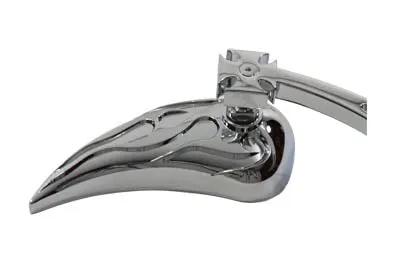 Wyatt Gatling Chrome Billet Teardrop Mirror Set for Harley Davidson (Part #76447B4) by Wyatt Gatling