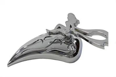 Wyatt Gatling Teardrop Mirror Set Chrome Part 76438B4 for Harley Davidson (1965-1974) by Wyatt Gatling