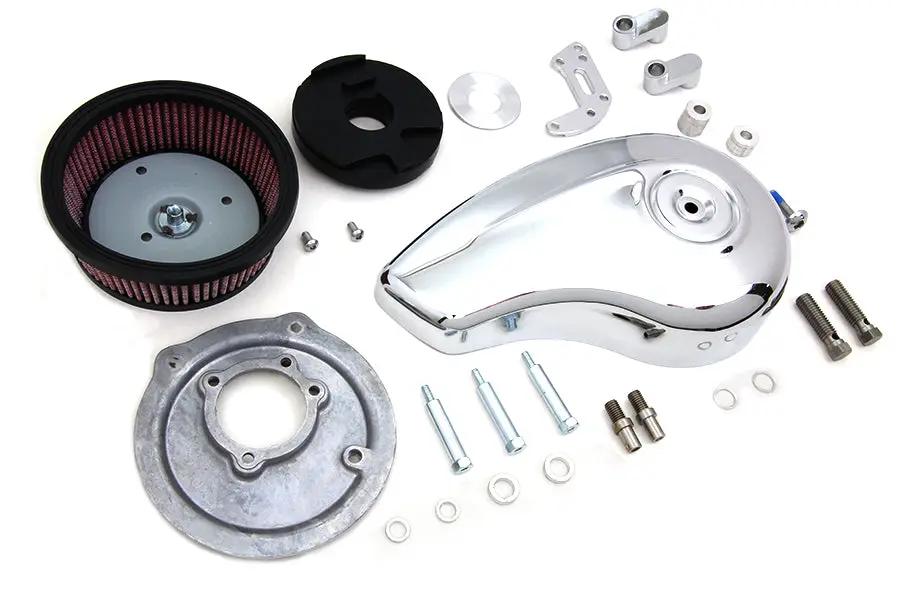 Wyatt Gatling Teardrop Air Cleaner Kit Chrome for Harley Davidson XL (1991-2000) by Wyatt Gatling