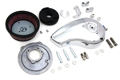 Wyatt Gatling Teardrop Air Cleaner Kit Chrome for Harley Davidson XL (1991-2000) by Wyatt Gatling