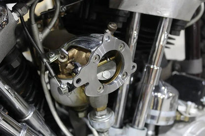 Wyatt Gatling Shorty Air Cleaner to Linkert Carburetor Adapter for Harley Davidson FL 1941-1950 by Wyatt Gatling