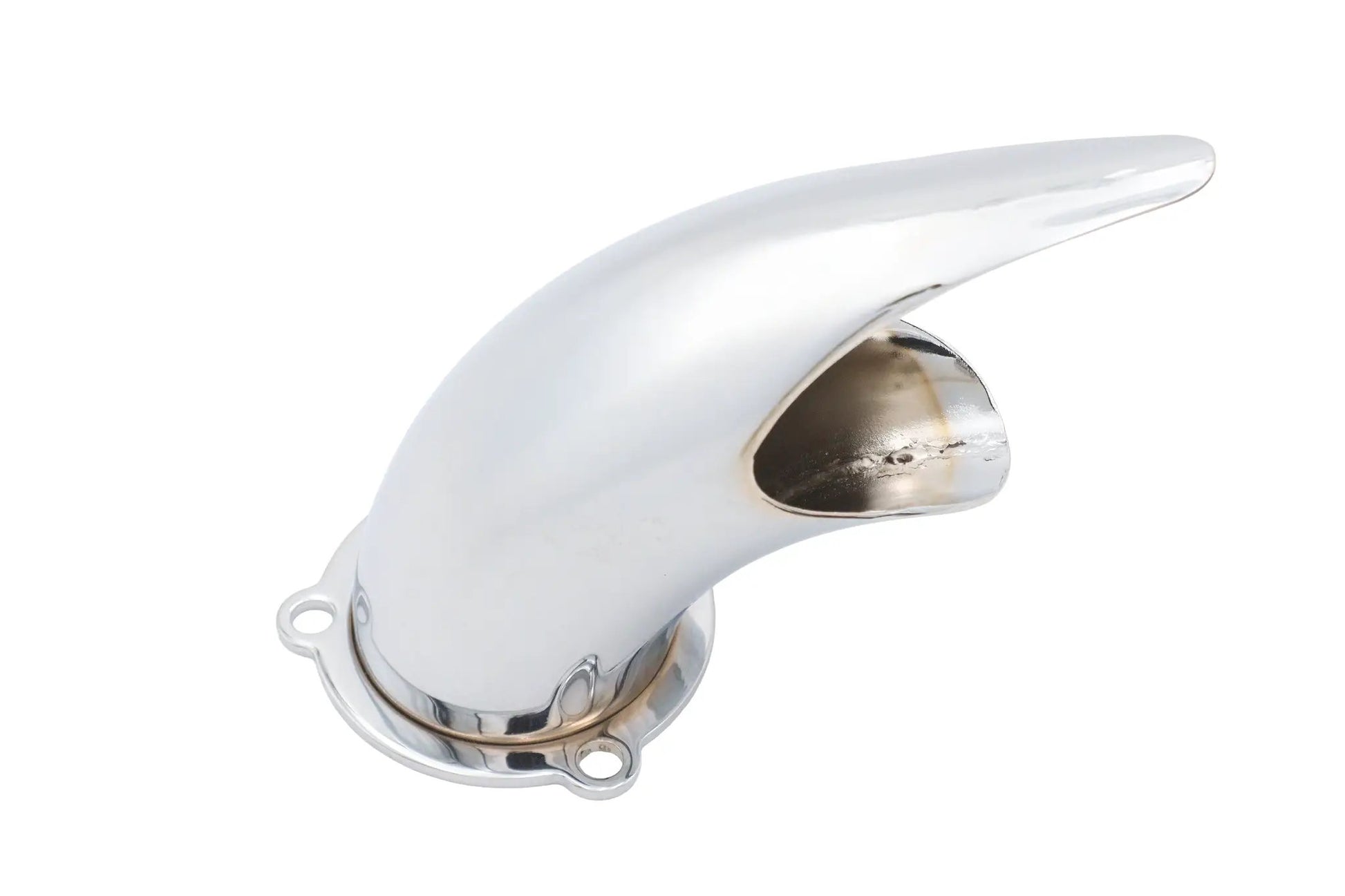 Wyatt Gatling Chrome Steel Air Scoop for S&S Carburators, Part #14-0174 by Wyatt Gatling