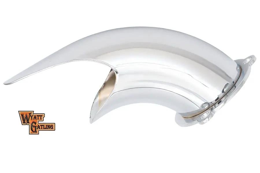 Wyatt Gatling Chrome Steel Air Scoop for S&S Carburators, Part #14-0174 by Wyatt Gatling