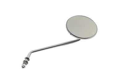 Wyatt Gatling Round Mirror with Long Stem Chrome for Harley Davidson 1965-1974 by Wyatt Gatling