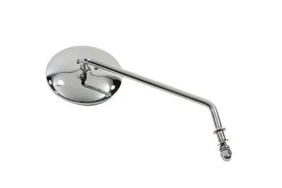 Wyatt Gatling Round Mirror with Long Stem Chrome for Harley Davidson 1965-1974 by Wyatt Gatling
