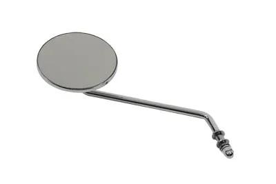 Wyatt Gatling Round Mirror with Long Stem for Harley Davidson (Left Side) - Chrome by Wyatt Gatling