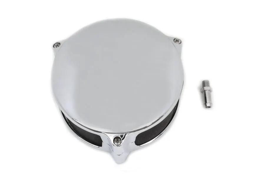 Motorshop Wyatt Gatling Chrome Deco Air Cleaner Assembly for Harley Davidson XL (1971-1980) by Motorshop