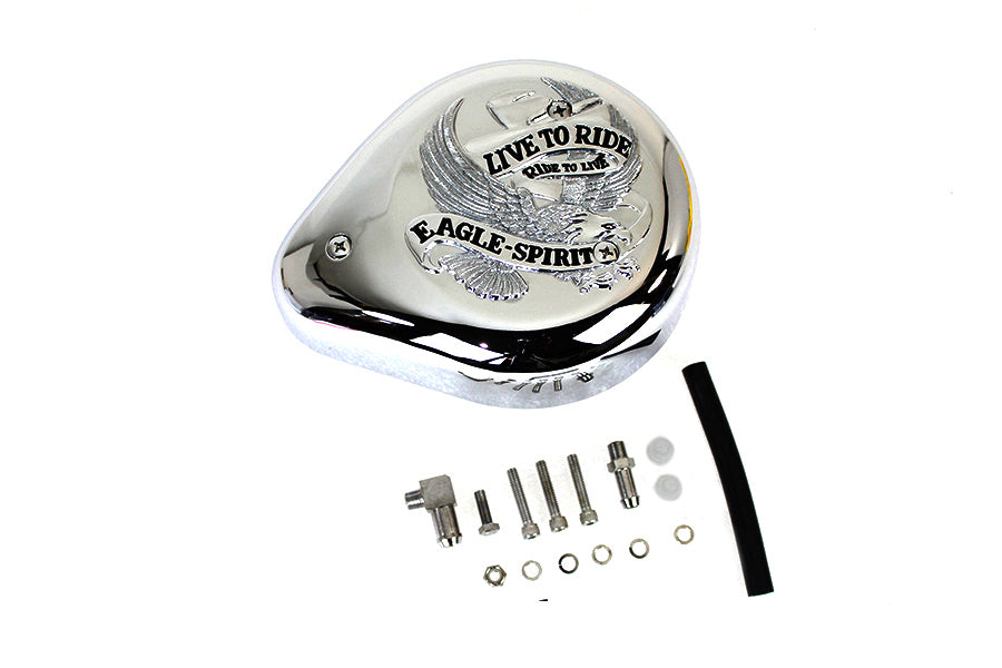 Wyatt Gatling Live to Ride Teardrop Air Cleaner 34-1020 for 1990-1999 Harley-Davidson FXST
