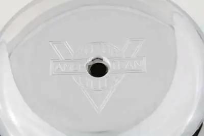 Wyatt Gatling Part 70394D V-Logo Air Cleaner Cover Chrome for Harley Davidson FL (1971-1980) by Wyatt Gatling