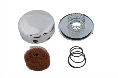 Wyatt Gatling Smooth Chrome J-Slot Air Cleaner for Harley Davidson UL & WL (Part 34-1050) by Wyatt Gatling