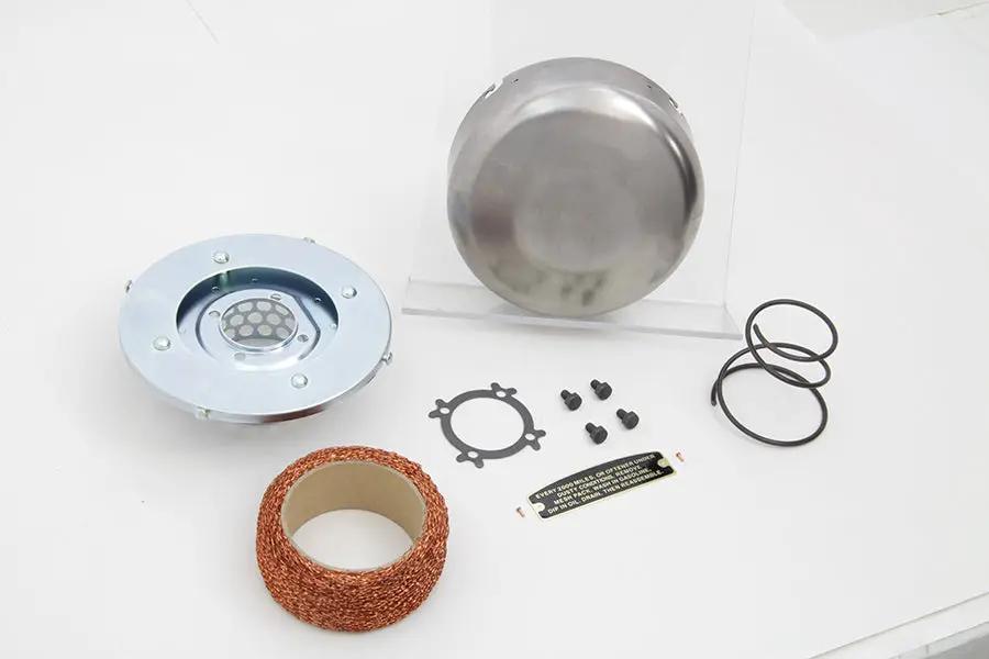 Wyatt Gatling Smooth Raw J-Slot Air Cleaner for Harley Davidson UL & WL Models by Wyatt Gatling