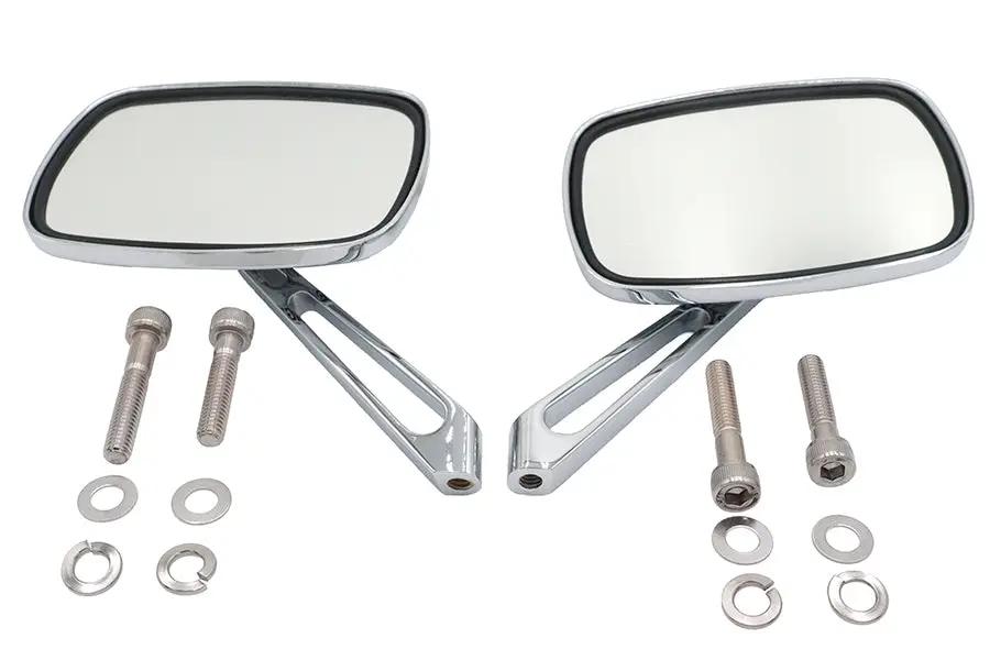 Wyatt Gatling Chrome Eagle Spirit Mirror Set for Harley Davidson 1965-1974 by Wyatt Gatling