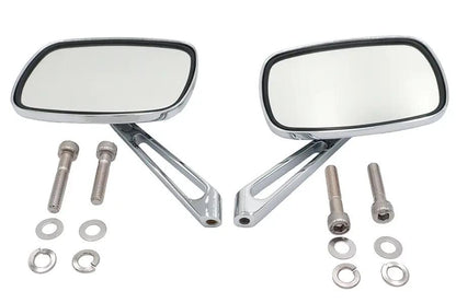 Wyatt Gatling Chrome Eagle Spirit Mirror Set for Harley Davidson 1965-1974 by Wyatt Gatling