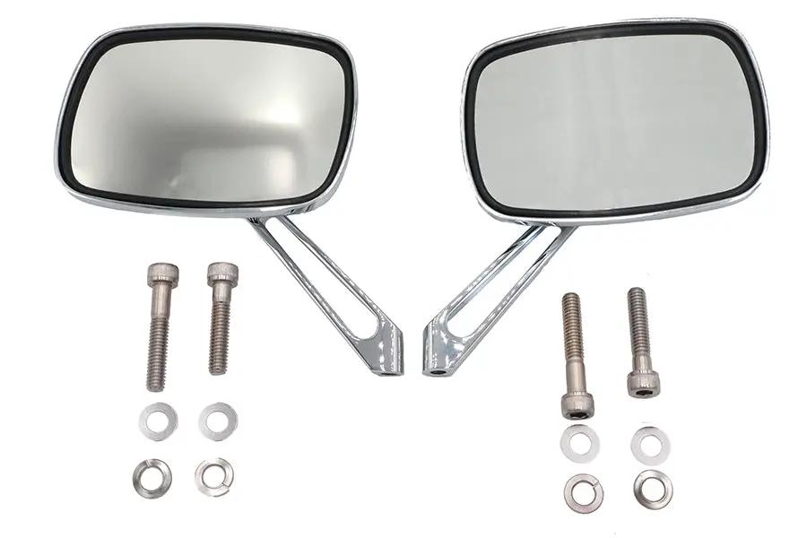 Wyatt Gatling Chrome Eagle Spirit Mirror Set for Harley Davidson 1965-1974 by Wyatt Gatling
