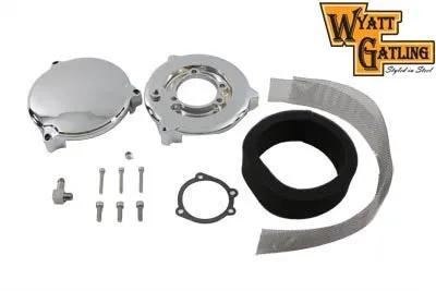 Wyatt Gatling Air Cleaner Smooth Chrome for Harley Davidson FXST (1990-1999) by Wyatt Gatling