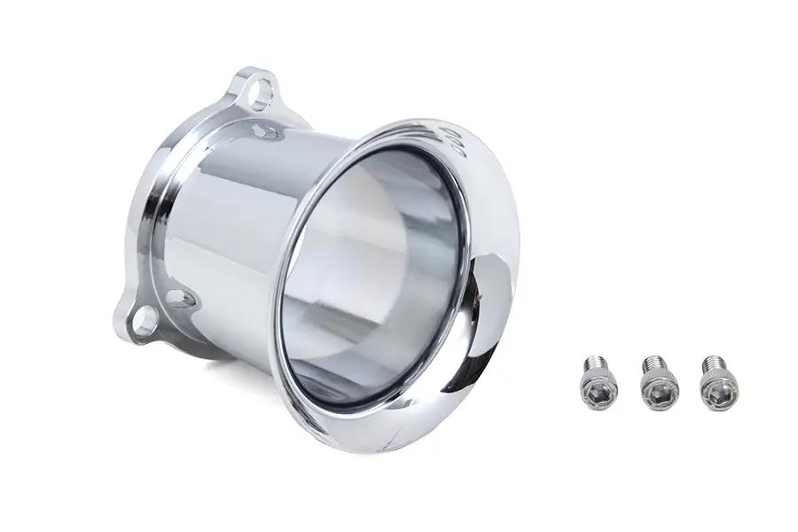Wyatt Gatling Chrome 2.5 inch Velocity Stack for CV Keihin Carburetors by Wyatt Gatling