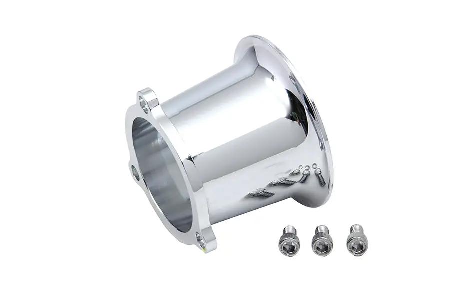 Wyatt Gatling Chrome 2.5 inch Velocity Stack for CV Keihin Carburetors by Wyatt Gatling