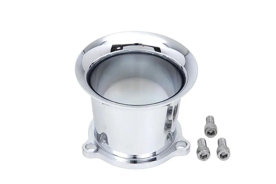 Wyatt Gatling Chrome 2.5 inch Velocity Stack for CV Keihin Carburetors by Wyatt Gatling