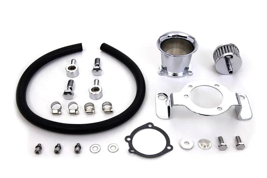 Wyatt Gatling Chrome Velocity Stack Kit for Harley Davidson FXST and FLST Models by Wyatt Gatling
