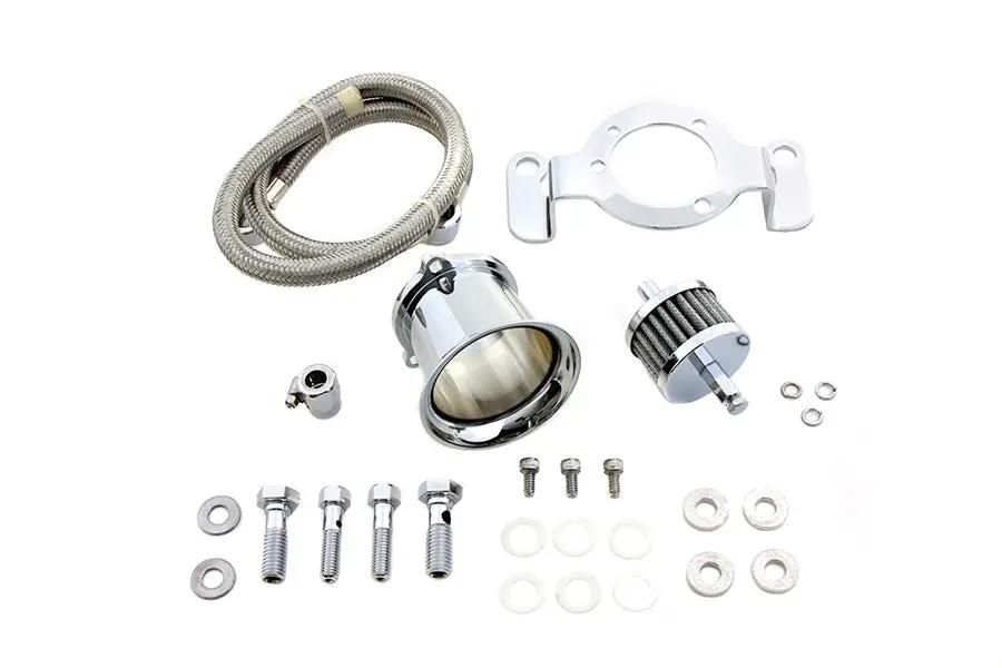 Wyatt Gatling Chrome Velocity Stack Kit for Harley Davidson FXST & FLST Models by Wyatt Gatling