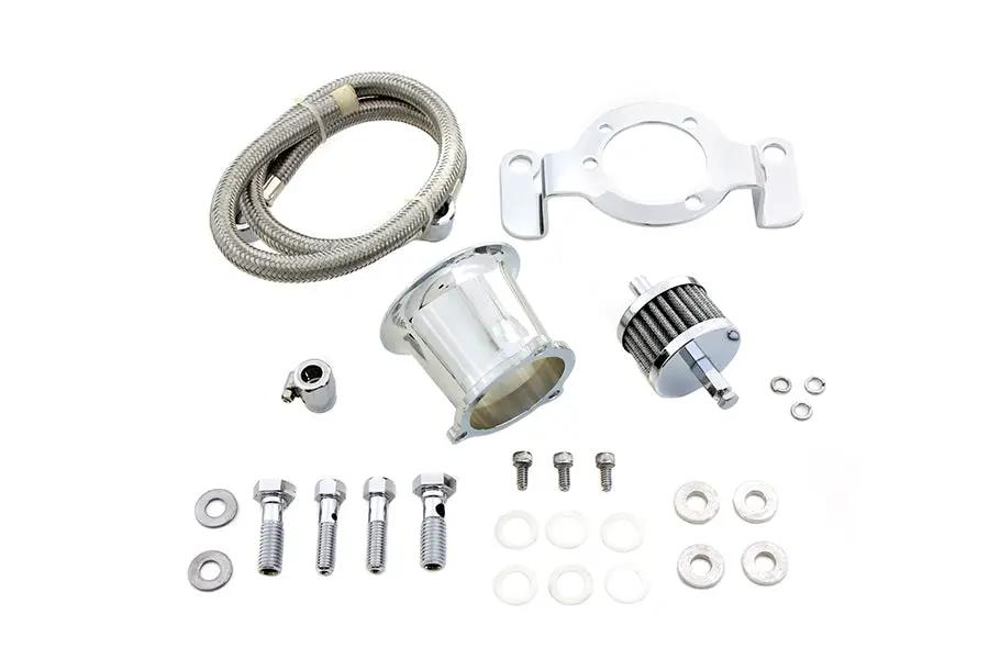 Wyatt Gatling Chrome Velocity Stack Kit for Harley Davidson FXST & FLST Models by Wyatt Gatling