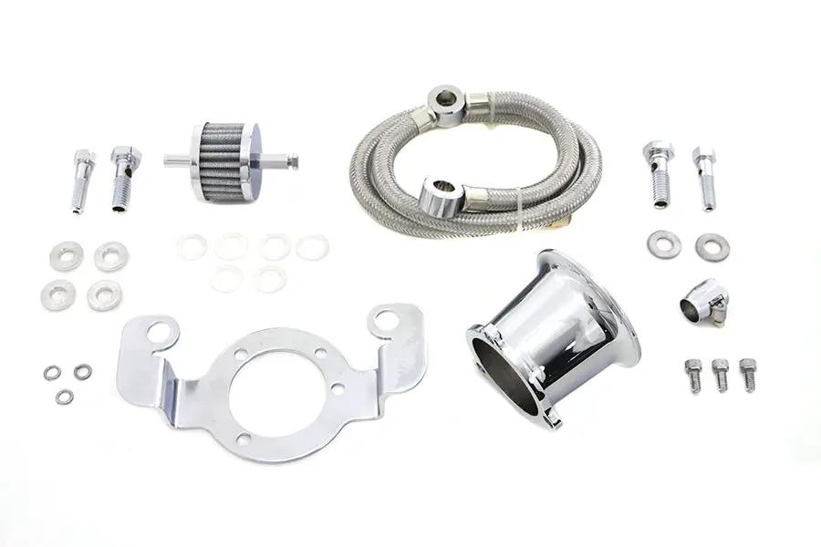 Wyatt Gatling Chrome Velocity Stack Kit for Harley Davidson XL (1991-2000) by Wyatt Gatling