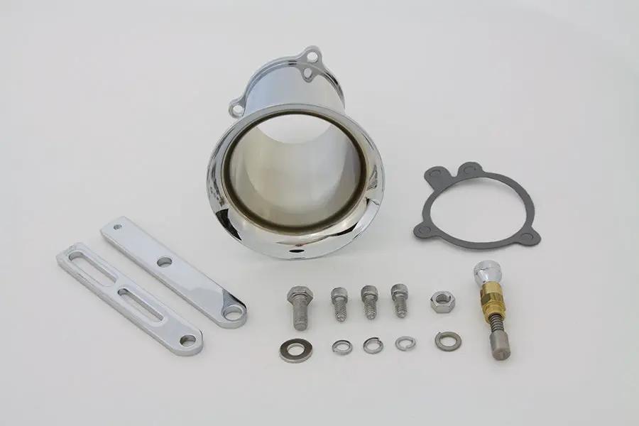 Wyatt Gatling 4 Inch Chrome Super Velocity Stack Kit for S&S Carburetors by Wyatt Gatling
