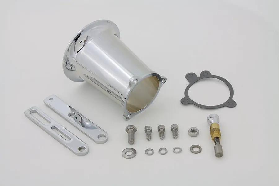 Wyatt Gatling 4 Inch Chrome Super Velocity Stack Kit for S&S Carburetors by Wyatt Gatling