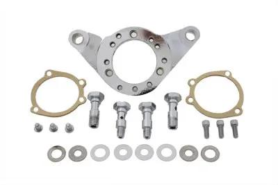 Wyatt Gatling Air Cleaner Bracket Kit Chrome Billet for S&S and Big Twin Carbs by Wyatt Gatling