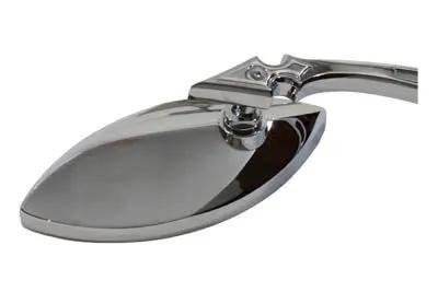 Wyatt Gatling Eagle Eye Mirror Set with Billet Chrome Finish and Spear Style Stems for Harley Davidson (Part #76536B4) by Wyatt Gatling