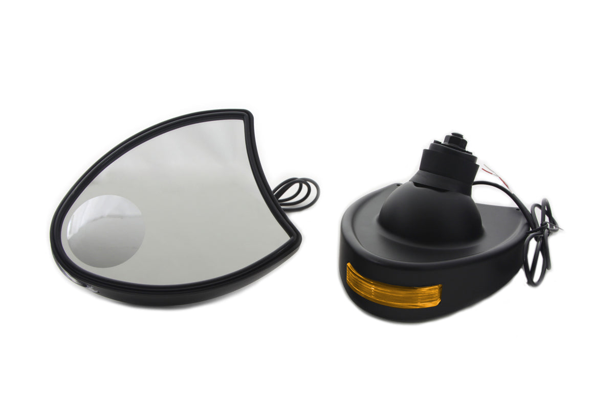 Wyatt Gatling Fairing Mirror Set for Harley Davidson FLHT - Black by Wyatt Gatling