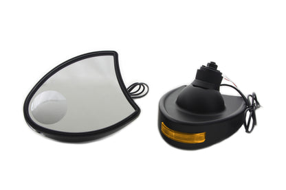 Wyatt Gatling Fairing Mirror Set for Harley Davidson FLHT - Black by Wyatt Gatling