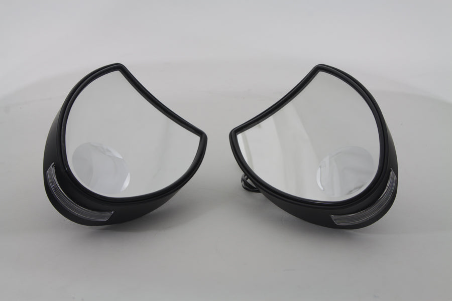 Wyatt Gatling Fairing Mirror Set for Harley Davidson FLHT - Black by Wyatt Gatling