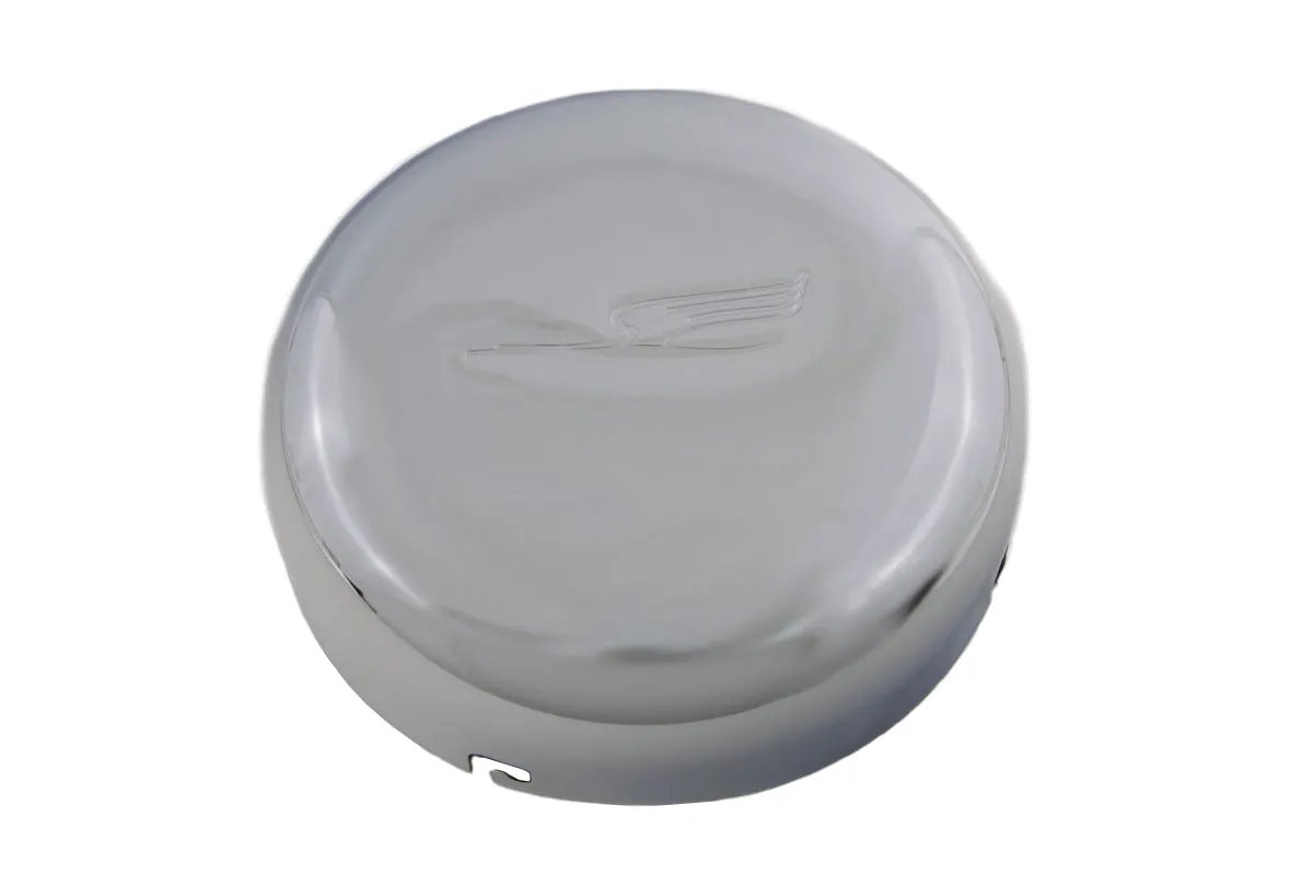 Wyatt Gatling 7 Inch Bird Style Chrome Air Cleaner Cover for Harley Davidson U and W Models by Wyatt Gatling