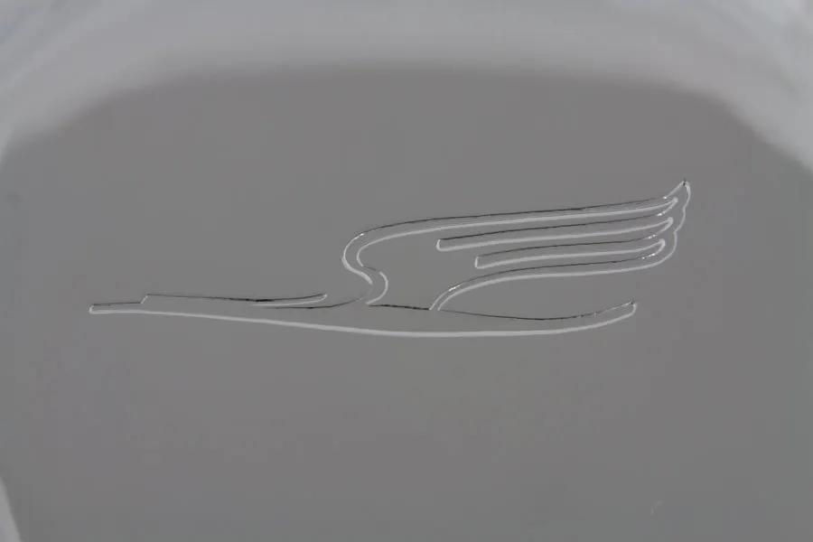 Wyatt Gatling 7 Inch Bird Style Chrome Air Cleaner Cover for Harley Davidson U and W Models by Wyatt Gatling