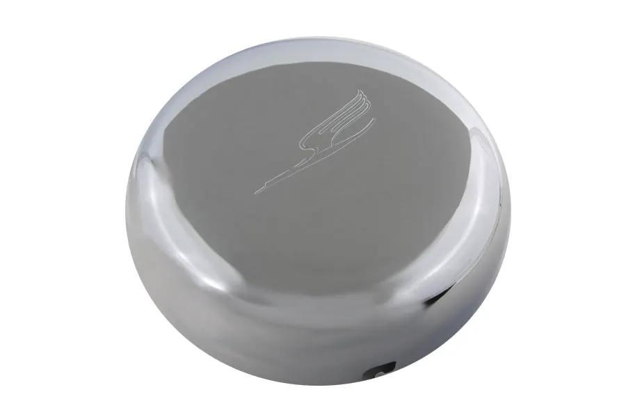 Wyatt Gatling 7 Inch Bird Style Chrome Air Cleaner Cover for Harley Davidson U and W Models by Wyatt Gatling