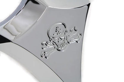 Wyatt Gatling Billet Carburetor Cover Skull Style Chrome for Harley Davidson FXST (1990-1999) by Wyatt Gatling