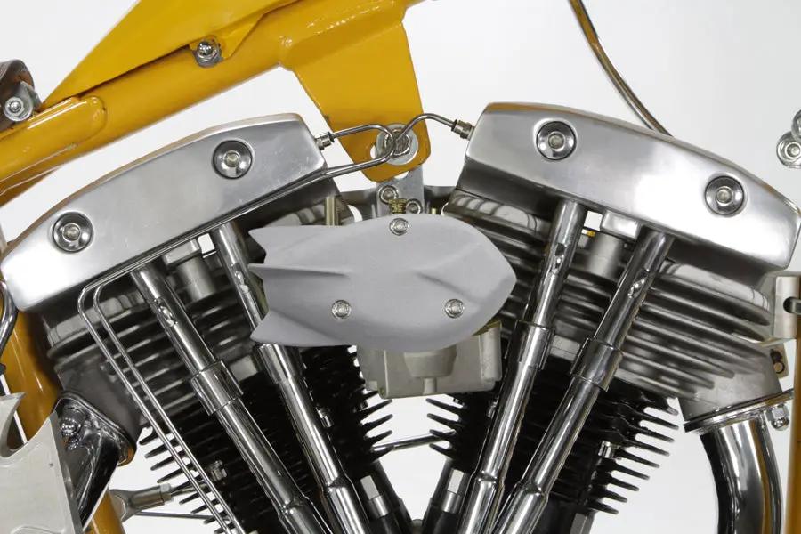Wyatt Gatling Rocket Style Carburetor Cover for Harley Davidson XL Models by Wyatt Gatling
