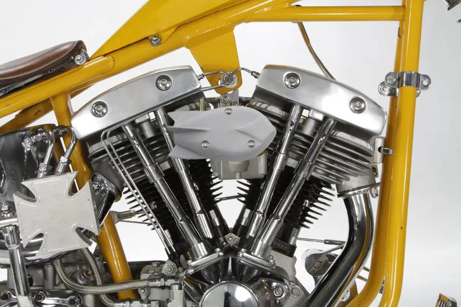 Wyatt Gatling Rocket Style Carburetor Cover for Harley Davidson XL Models by Wyatt Gatling