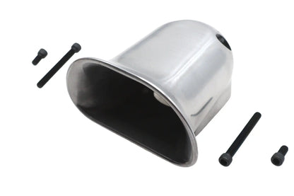 Wyatt Gatling Linkert Carburetor Air Scoop Polished for Harley Davidson FL Models by Wyatt Gatling