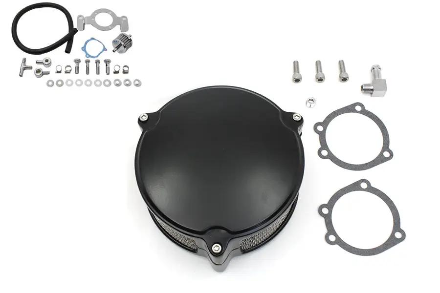 Wyatt Gatling New Era Air Cleaner Kit in Black for Harley Davidson FXST and FLST Models by Wyatt Gatling