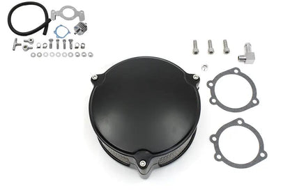 Wyatt Gatling New Era Air Cleaner Kit in Black for Harley Davidson FXST and FLST Models by Wyatt Gatling