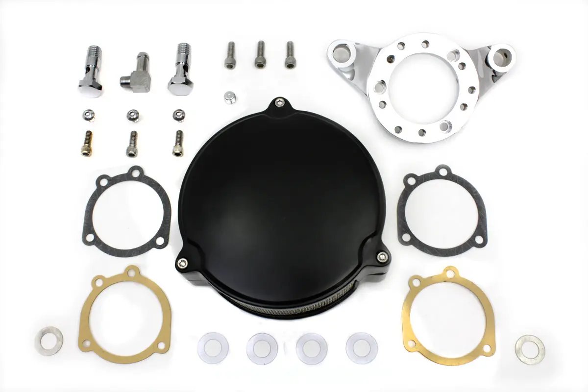 V-Twin Black Wyatt Gatling Air Cleaner Assembly for Harley Davidson XL (1991-2000) by V-Twin
